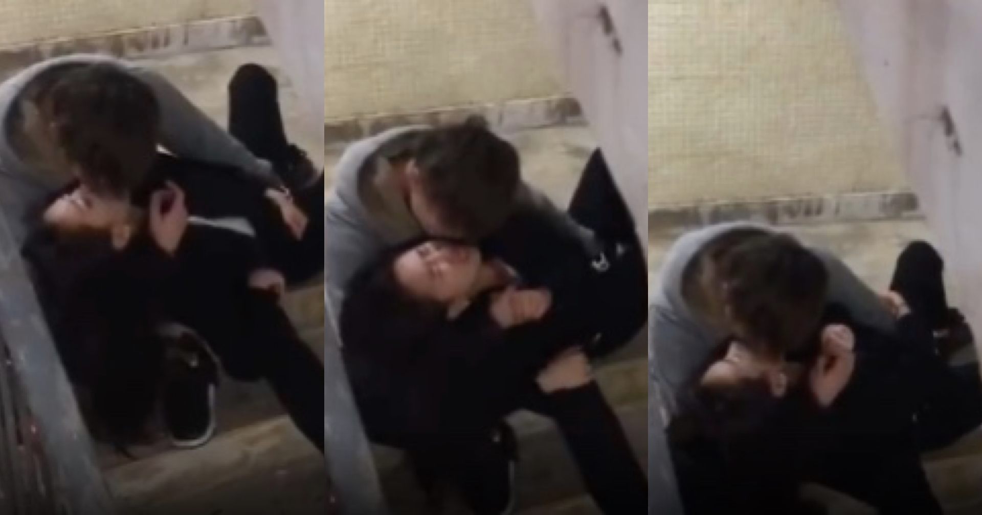 偷拍香港情侶後樓梯不雅動作