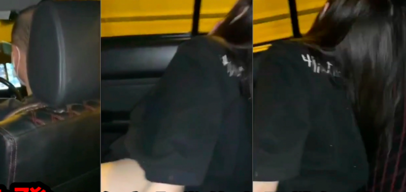 港女搭的士玩露出 見到白虎閪同屎眼
