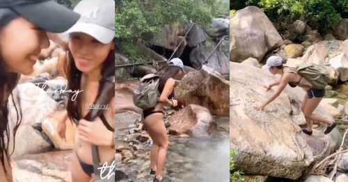 港大護理系港女 著比基尼行山正到爆